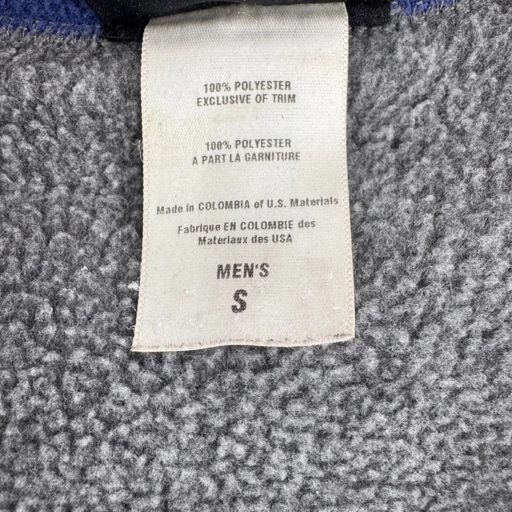 Patagonia Synchilla Fleece Vest Mens‎ Small Grey Blue Full Zip Gorpcore Outdoor